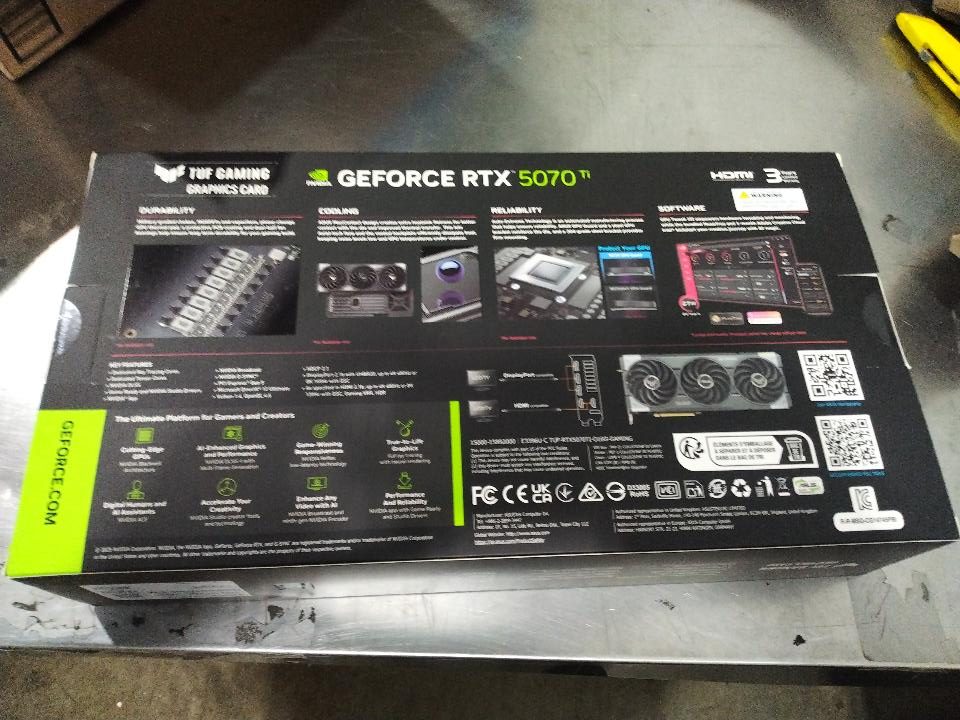 ASUS model TUF-RTX5070TI-O16G-GAMING USED - Image 4